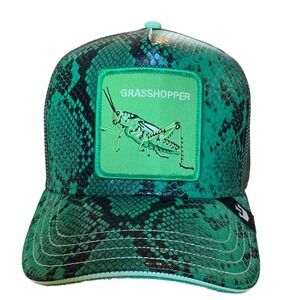 Goorin Bros Trucker Fresh Friday The Farm Grasshopper Snakeskin Green Snapback